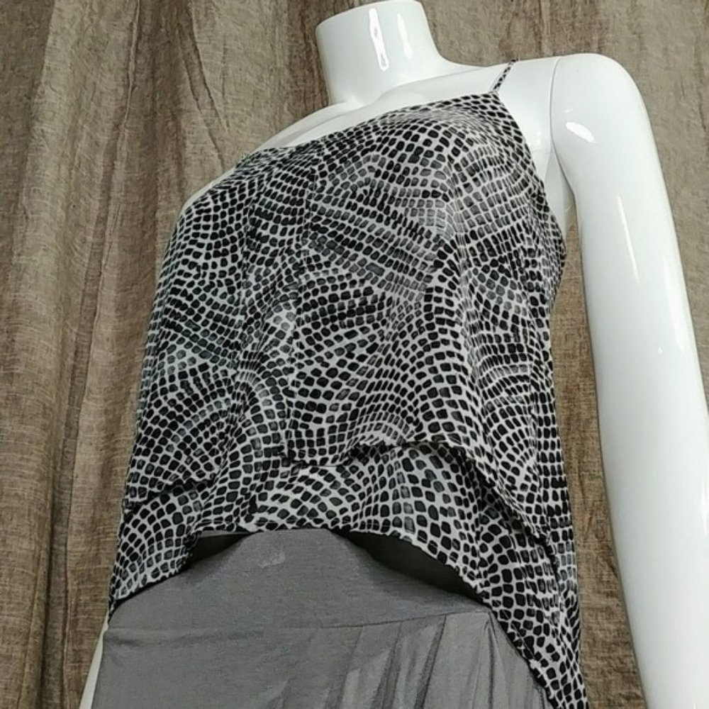 H&M Animal Print Tank Top Spaghetti Strap Size 2 - Picture 5 of 13